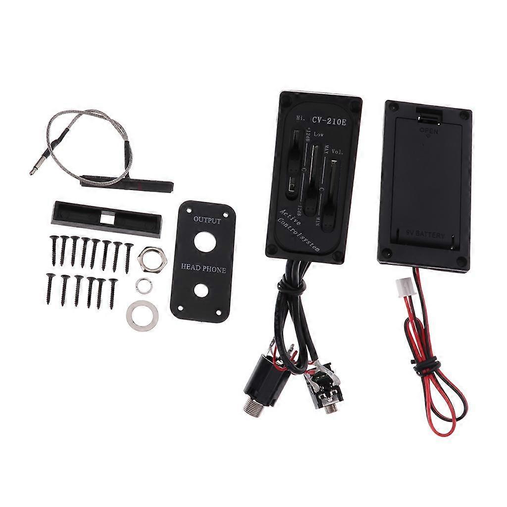 1 Set CV-210E Violon Violoncelle Micro Passif Accessoire Violon Piézo Noir