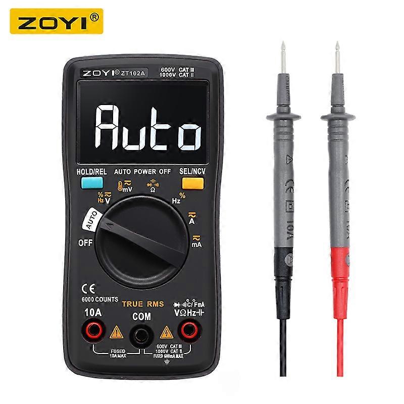 ZT102A Digital Multimeter 6000 counts Auto 113D Back light AC/DC Voltmeter transistor tester Frequency Diode Temperature