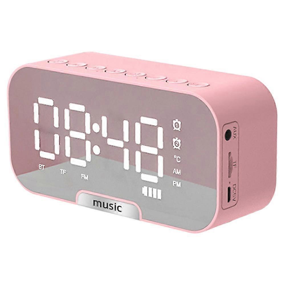 Wireless Bluetooth speaker mirror clock mini alarm clock