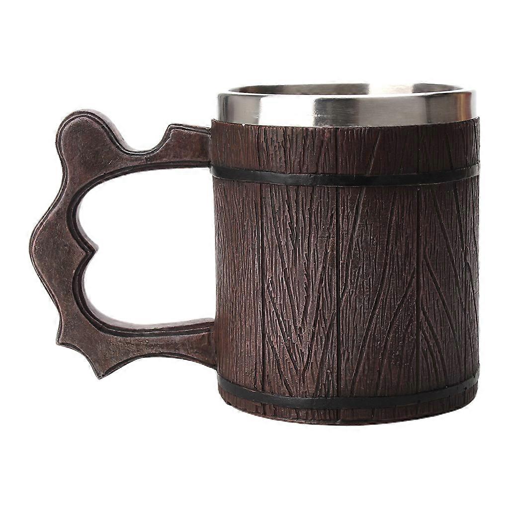 Retro Simulation Wooden Barrel Beer Mug for Creative Coffee Cup Personalized Cla