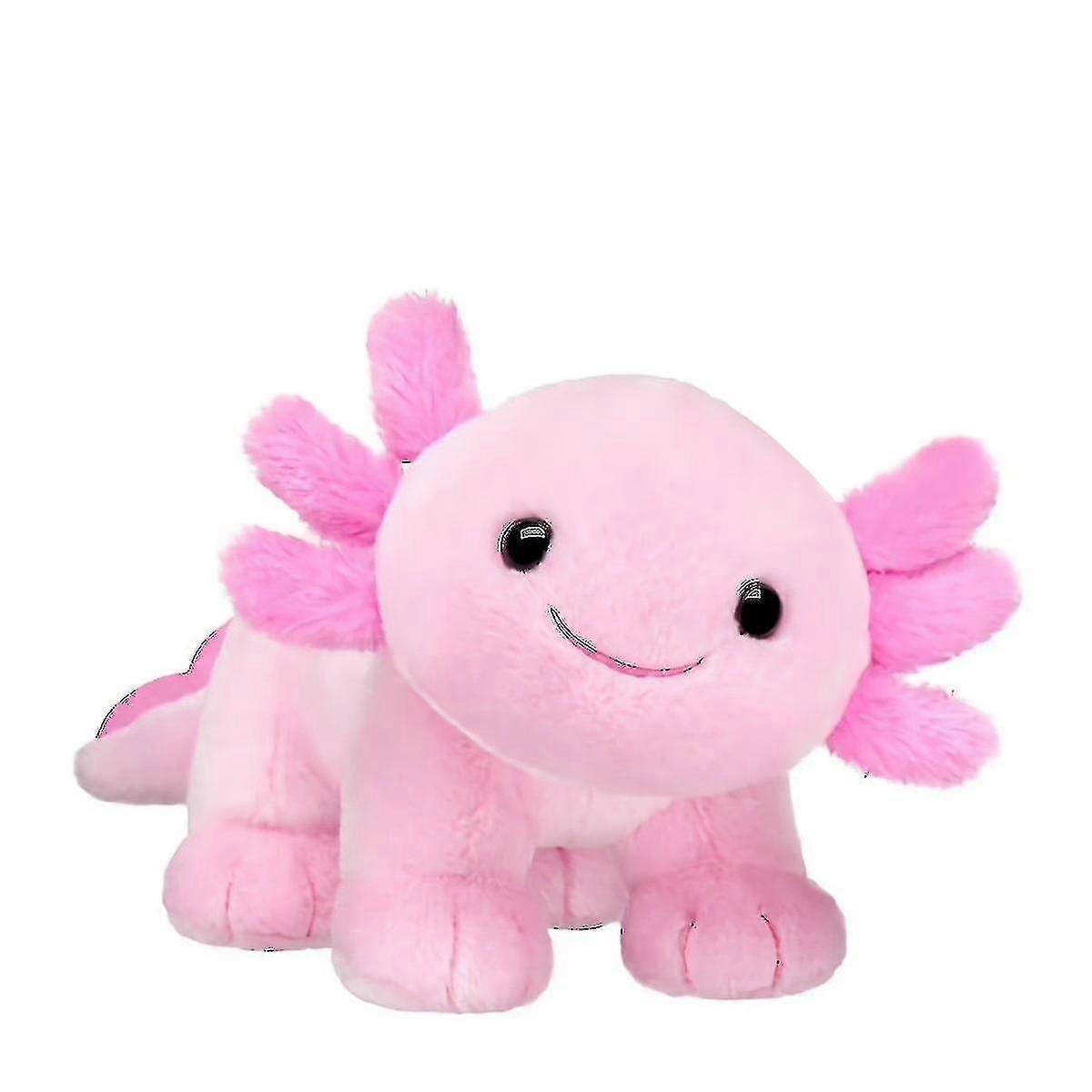 25cm Cute Stand Axolotl Stuffed Animal Plush Toy Pink Axolotl Plushie H