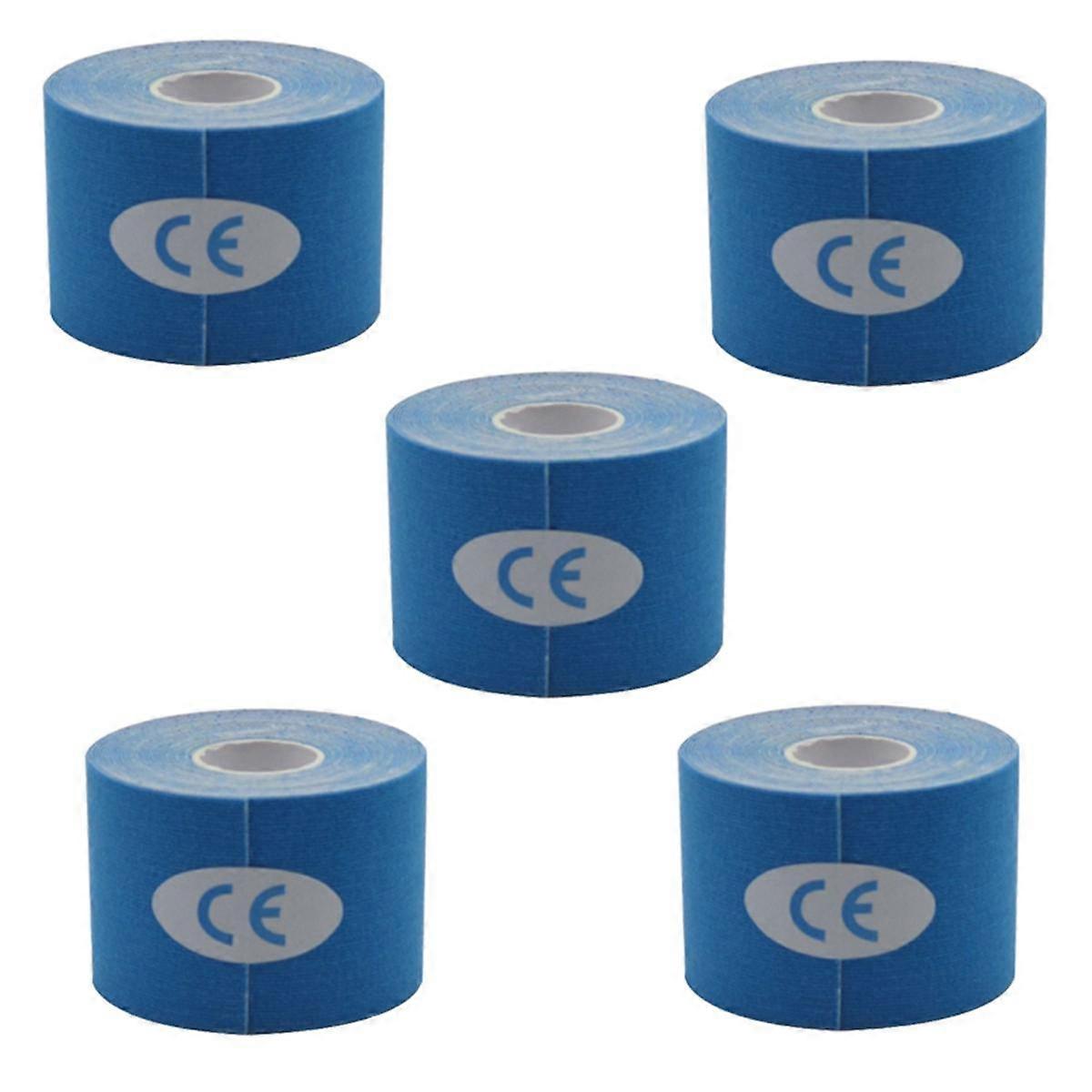 Dark Blue Self-Adhesive Bandage, Elastic Adhesive Bandage Wrapped with , Suitable for Wrists, Ankles, Knees