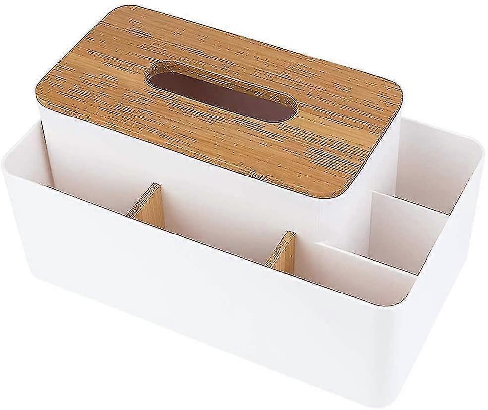 Functal Stora Box Bamboo Desktop Izer Detachable Tissue Izer Face Tissue H, Desk Stora Box, Detachable Desk Ize