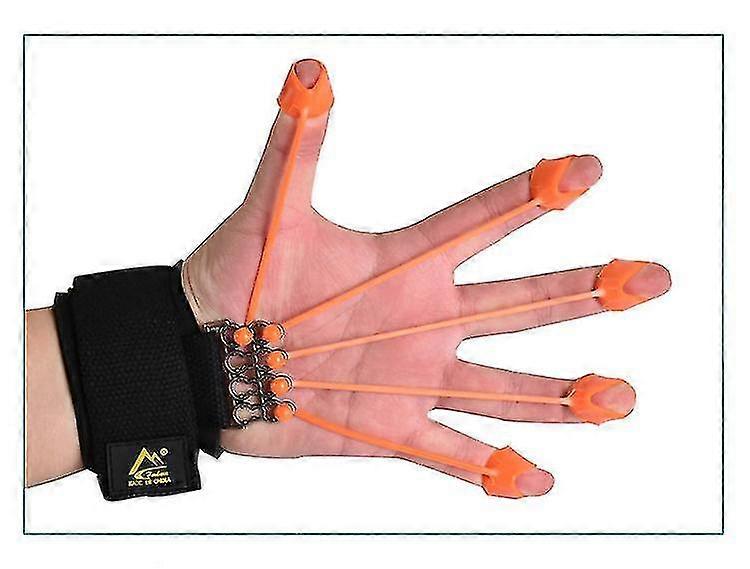 Finger Extensor Exerciser Hand Yoga Resistance Band Strength Trainer