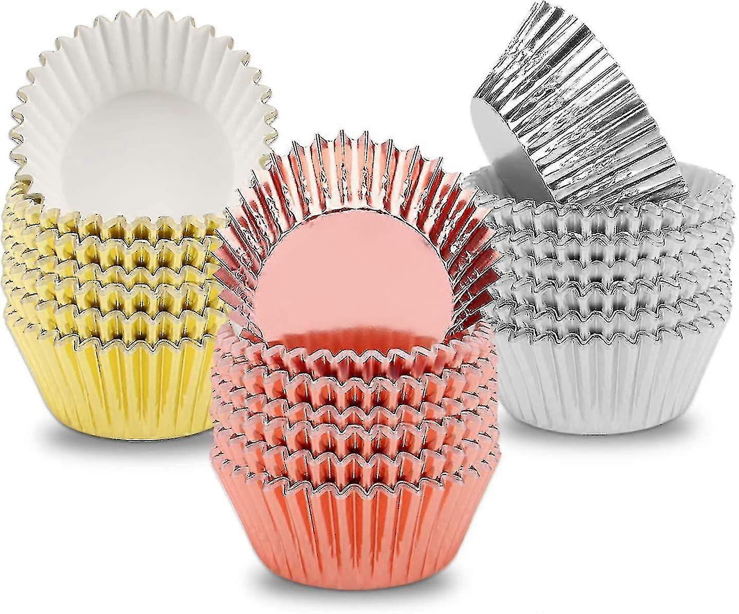 300 stycken aluminiumfolie muffinsfoder