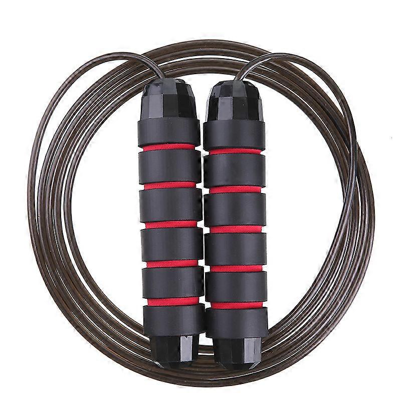 Adult Jump Rope (Black) - Adjustable Jump Rope for Men, Women, and Children - Exercise Use Jump Rope to Burn Fat, Exercise Home or Gym Personal Traini