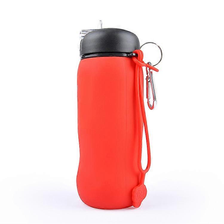 Outdoor Foldable Eco-Friendly Silicone Cup Red 500ML
