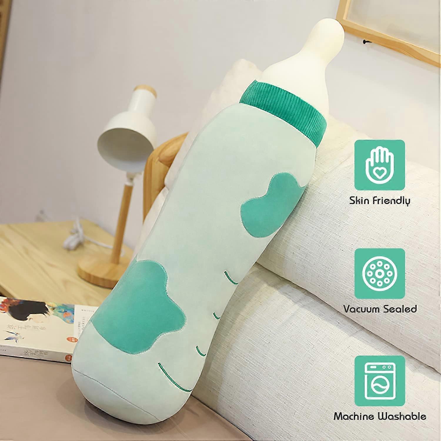Plush Pillow 27.5", Bottle Style Plush Toy Pillow, Long Plush Sleeping Hugging Pillows for Boys Girls Twins, Ace-High Gifts at Birthday (27.5in, Blue)