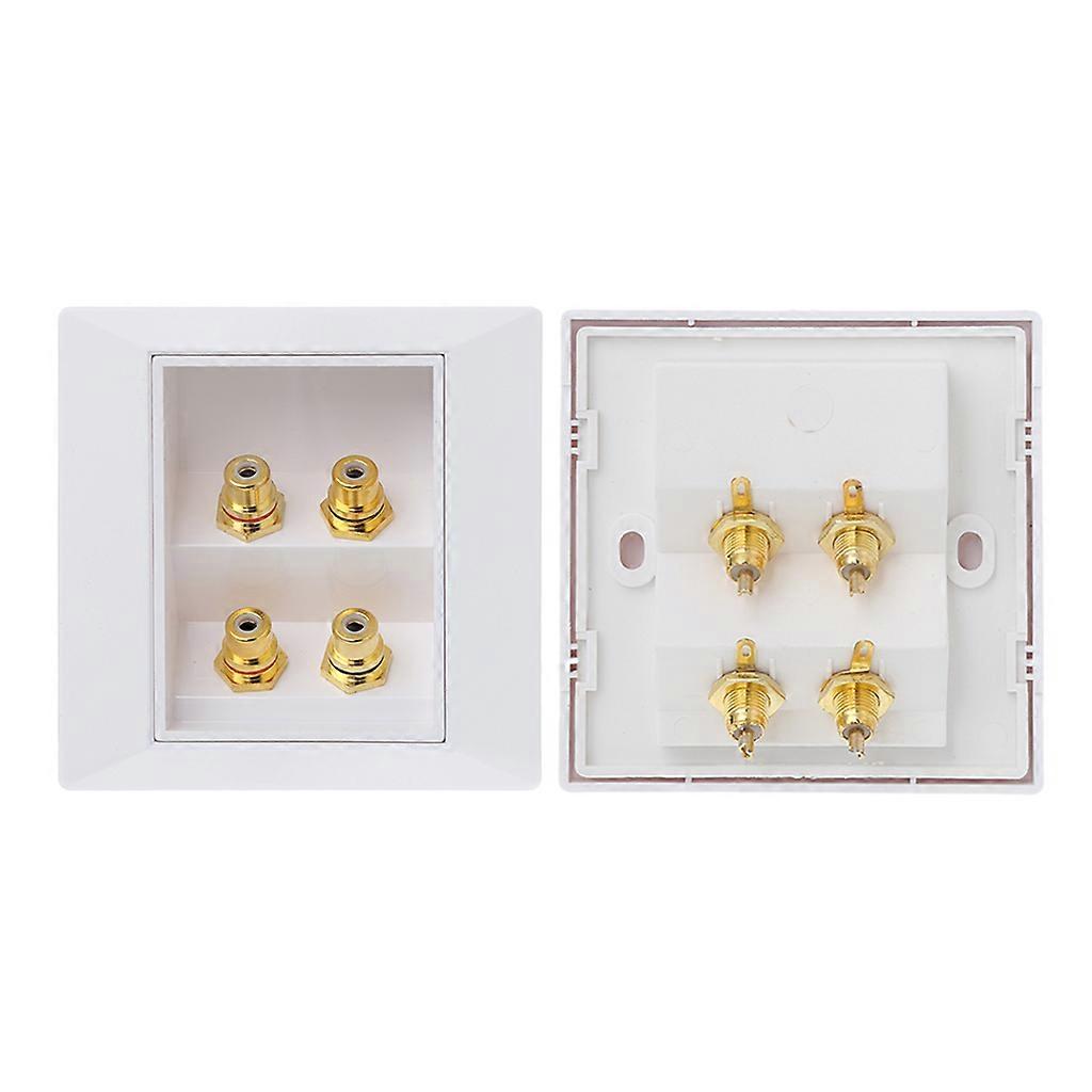 RCA Wall Socket o Panel Speaker Junction Box Lotus Power Outlet