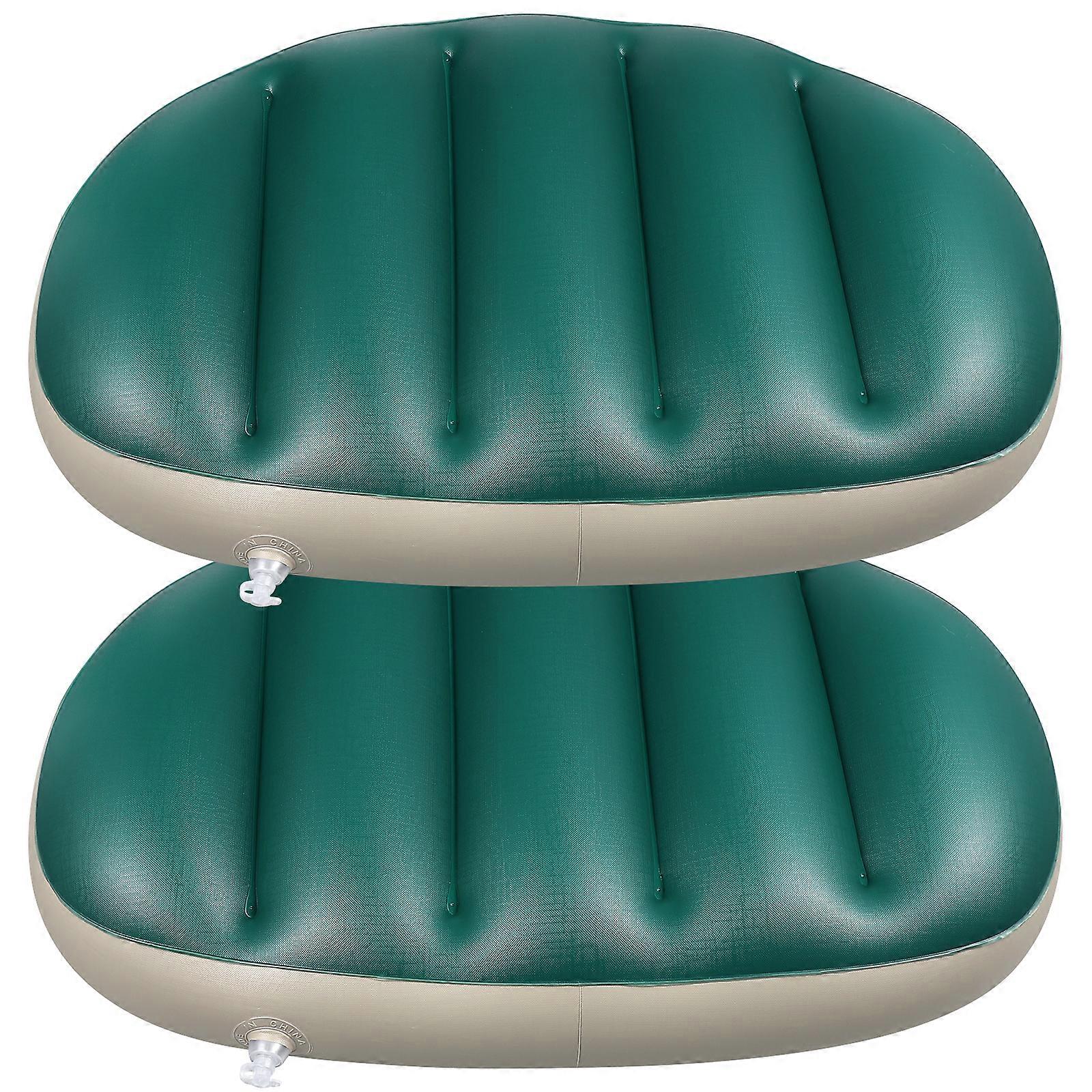 VORCOOL 2 قطعة PVC كرسي صيد مقعد وسادة صيد وسادة لقارب الصيد (أخضر)