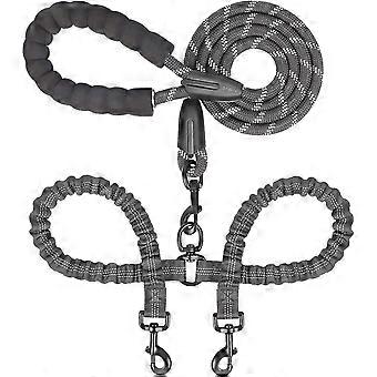 Double Dog Leash, 360 Degree Rotation Without Tangles, Double Dog Walking Training Leash For Two Dogs