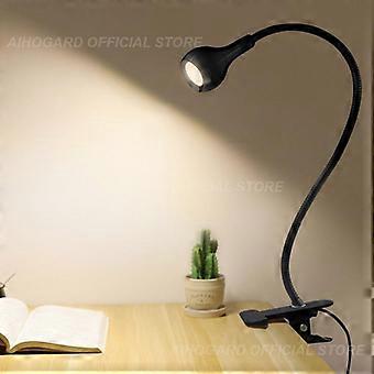 Adjustable Clip-on Book Lights, LED Lights, Metal Tube, Desk Lamp