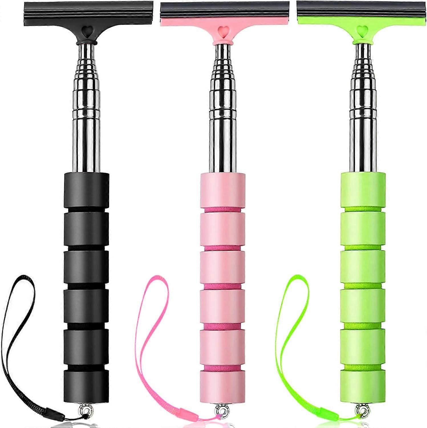 Side Mirror Squeegee,Car Mirror Squeegee,Retractable Car Rearview Mirror Wiper,Portable Car Cleaning Tool for Rainy Foggy Weather,Universal Car Access