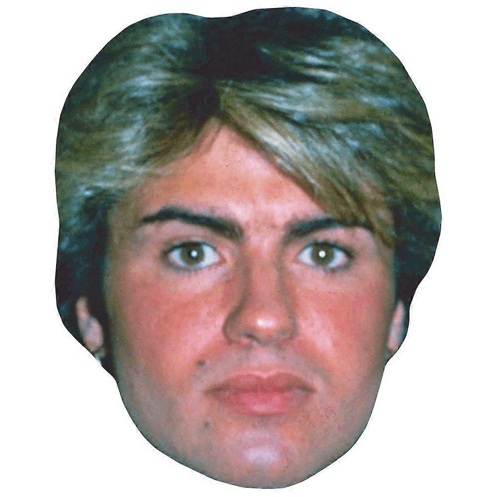 George Michael (Long Hair) Celebrity Mask, Flat Card Face