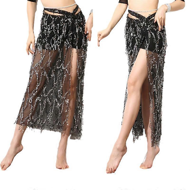 Women's Sequins Bellydance Hip Scarf with Underpants