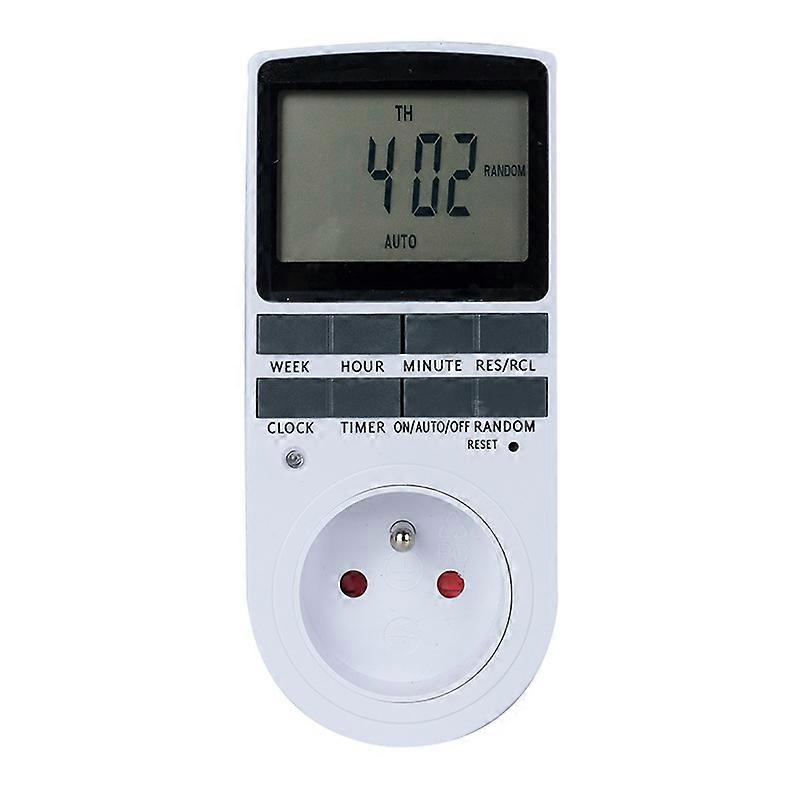 Electrical and Digital Socket Timer 10 Daily Weekly Programs Digital Socket Timer with Anti-Theft Mode and Large LCD Display Save Electricity (Pack of
