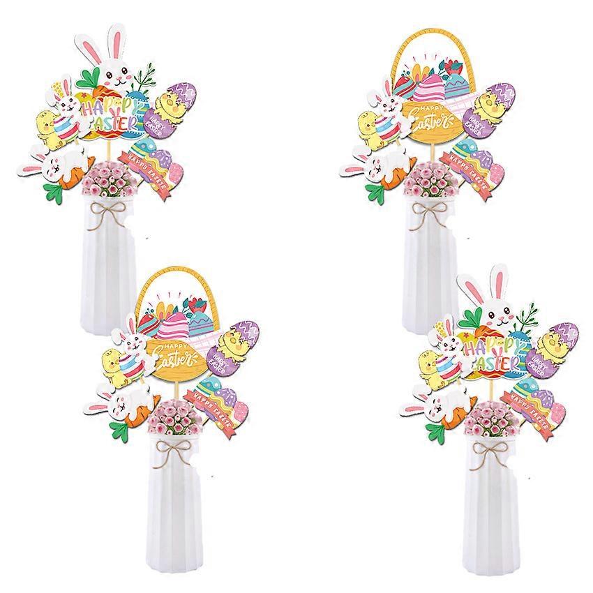 Easter theme party vase flag decoration 20pcs