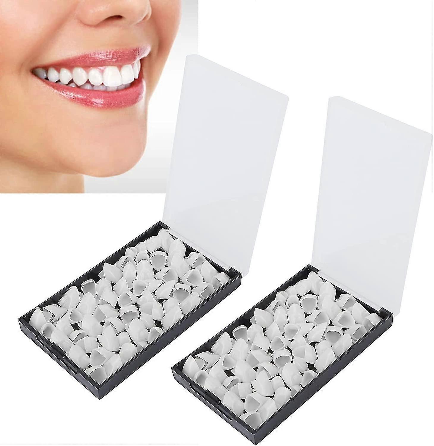 100 Piece Dental Temporary Crowns Front Teeth Back Teeth Temporary Teeth Replacement Kit