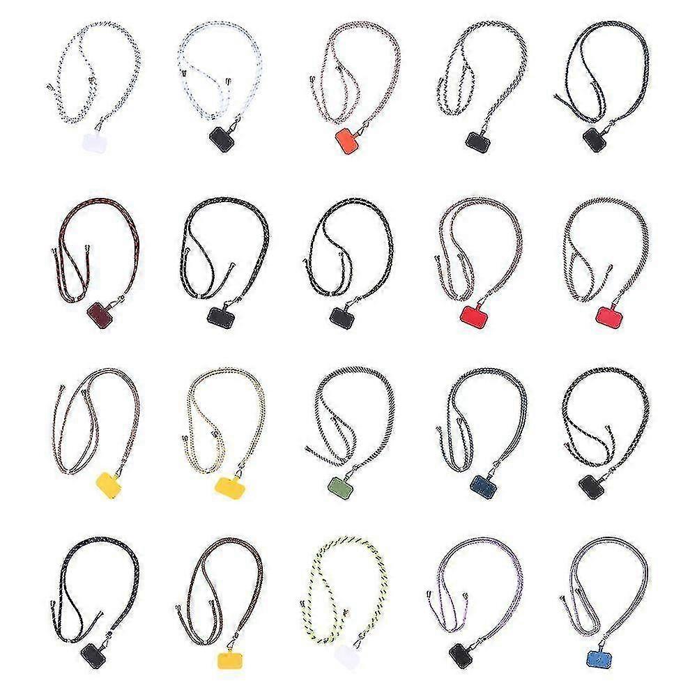 Nylon Patch Adjustable Crossbody Phone Lanyards Universal Hanging Neck Sling