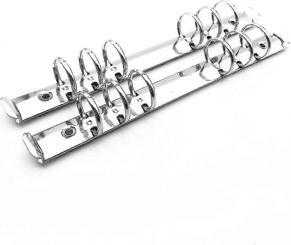 2 db 6 lyukú gyűrűs iratrendező mechanizmus cserekészlet kötőanyag-tervezőkhöz (A5 25mm) - jó minőségű