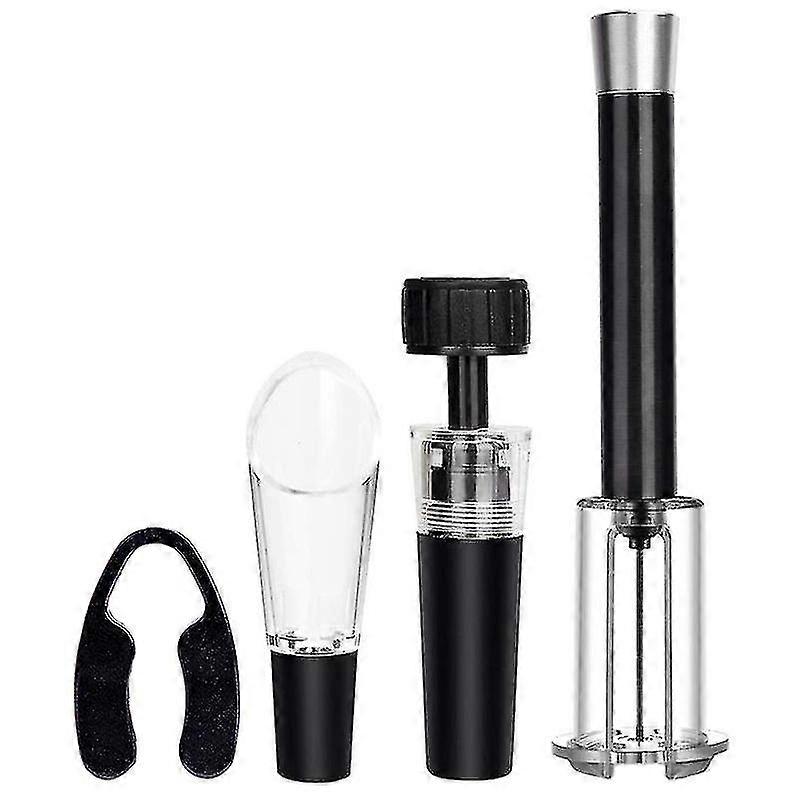 Wine Corkscrew, Red Wine Air Pump Bottle Opener Set, (4pcs)