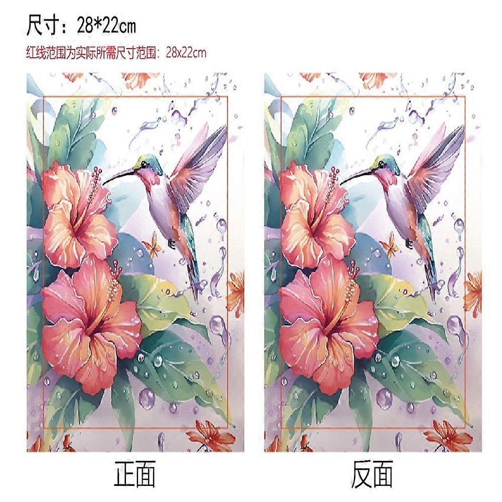 Cloth Book Cover Notebook Wraps Rectangle Hummingbird 280x220mm