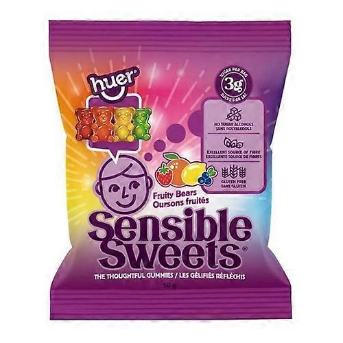 Huer Sensible Sweets Fruity Bears, 50 Grams (Case Of 12)