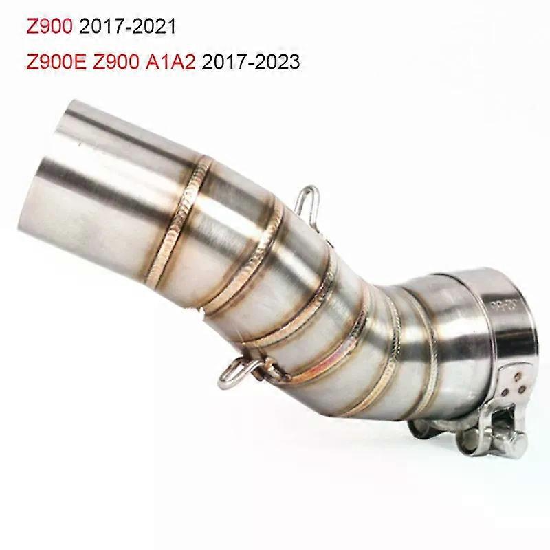 Motorcycle Exhuast Middle Link Pipe Escape Adapter 51mm Connect Pipe For Kawasaki Z900 2017-2021 Z900E z900 A1 A2 2017 - 2023