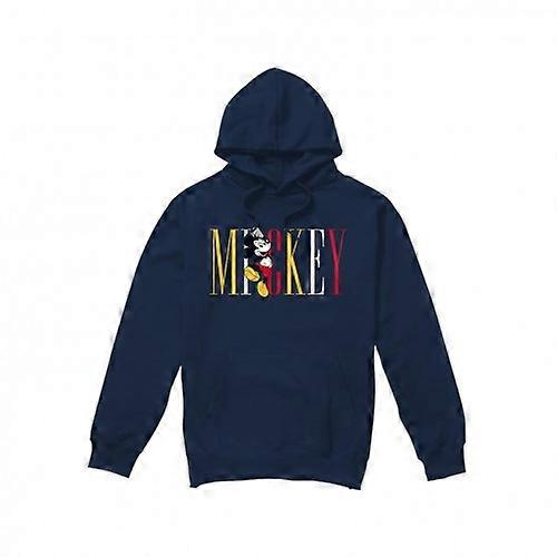 Disney Mens Mickey Mouse Multicolour Name Hoodie