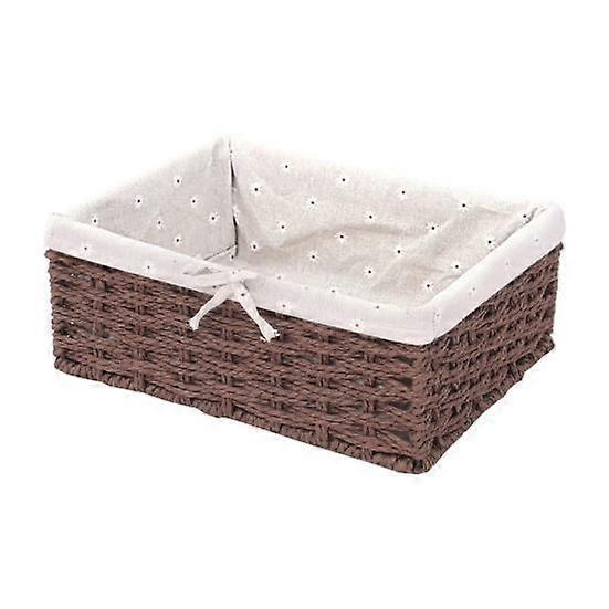 Sundries Box Sturdy Construction Good Load Capacity Fabric Multifunction Handmade Clothes Toys Rattan Storage Basket for Home