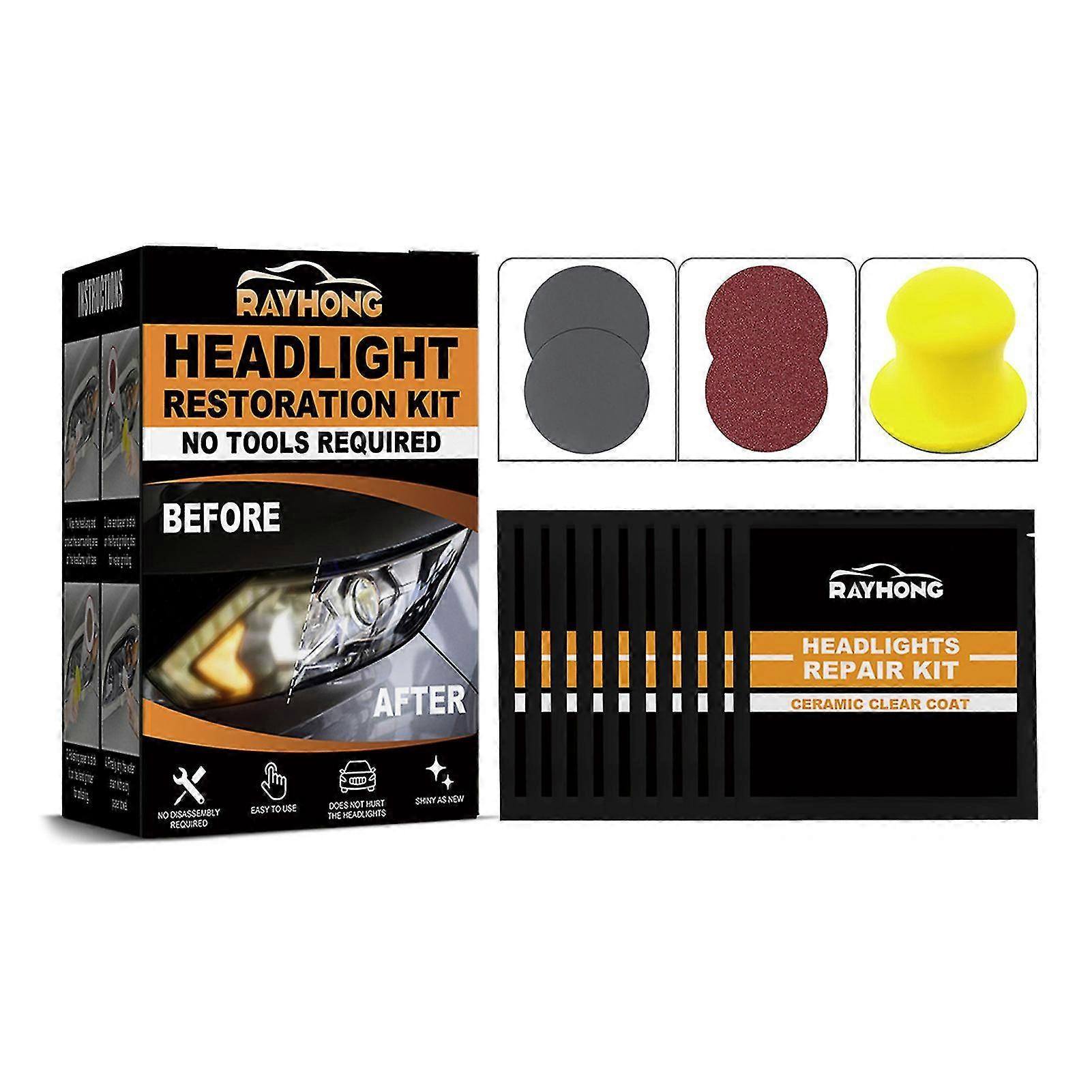 Headlight Restoration Kits for Car Effective Car Headlamp Scratch Repair Agents for Truck Vehicle