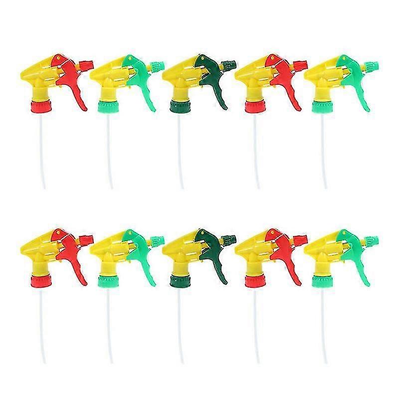 10pcs Trigger Sprayer Chemical Resistant Spray Bottle Nozzles Head