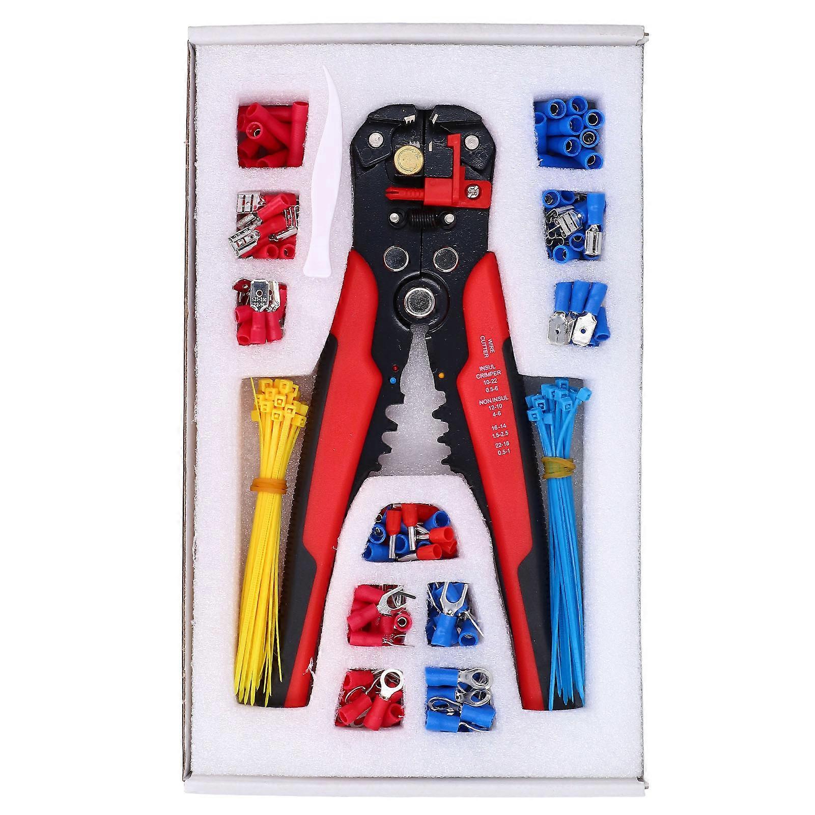 Wire Stripper Crimp Terminals Set Combination Insulated Crimping Tool Kit Hardware