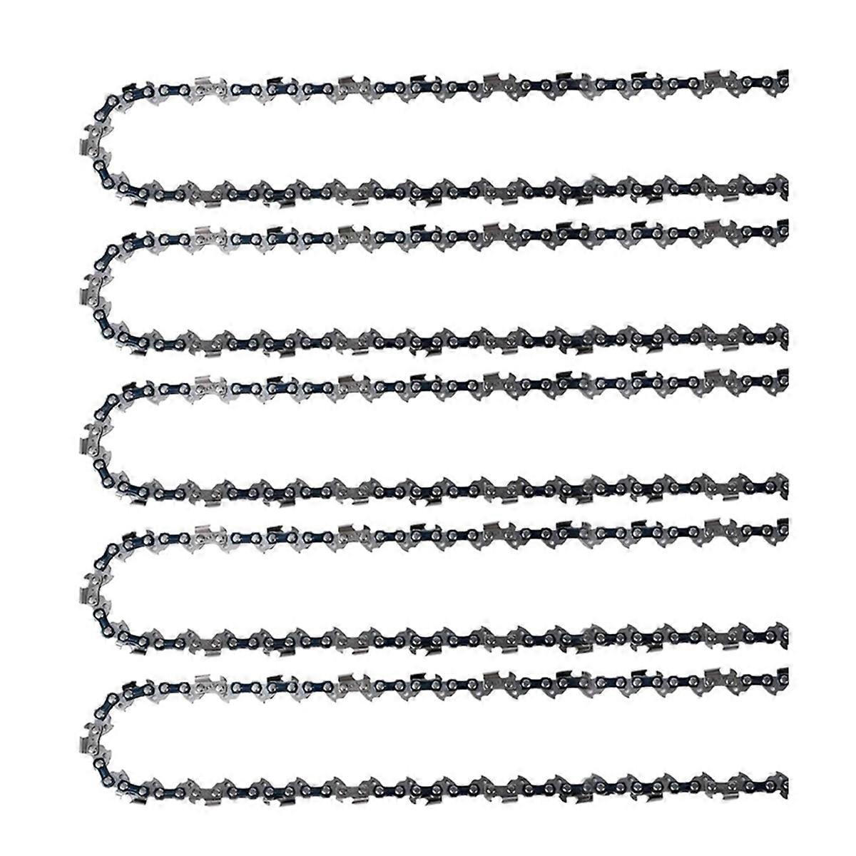5Pack 14in Chainsaw Chain 52 Drive Links .050in Gauge, 3/8in Pitch Replacement Chains for ,,