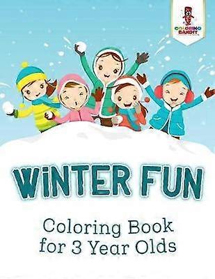 Winter Fun  Coloring Book for 3 Year Olds