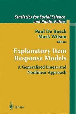 Explanatory Item Response Models