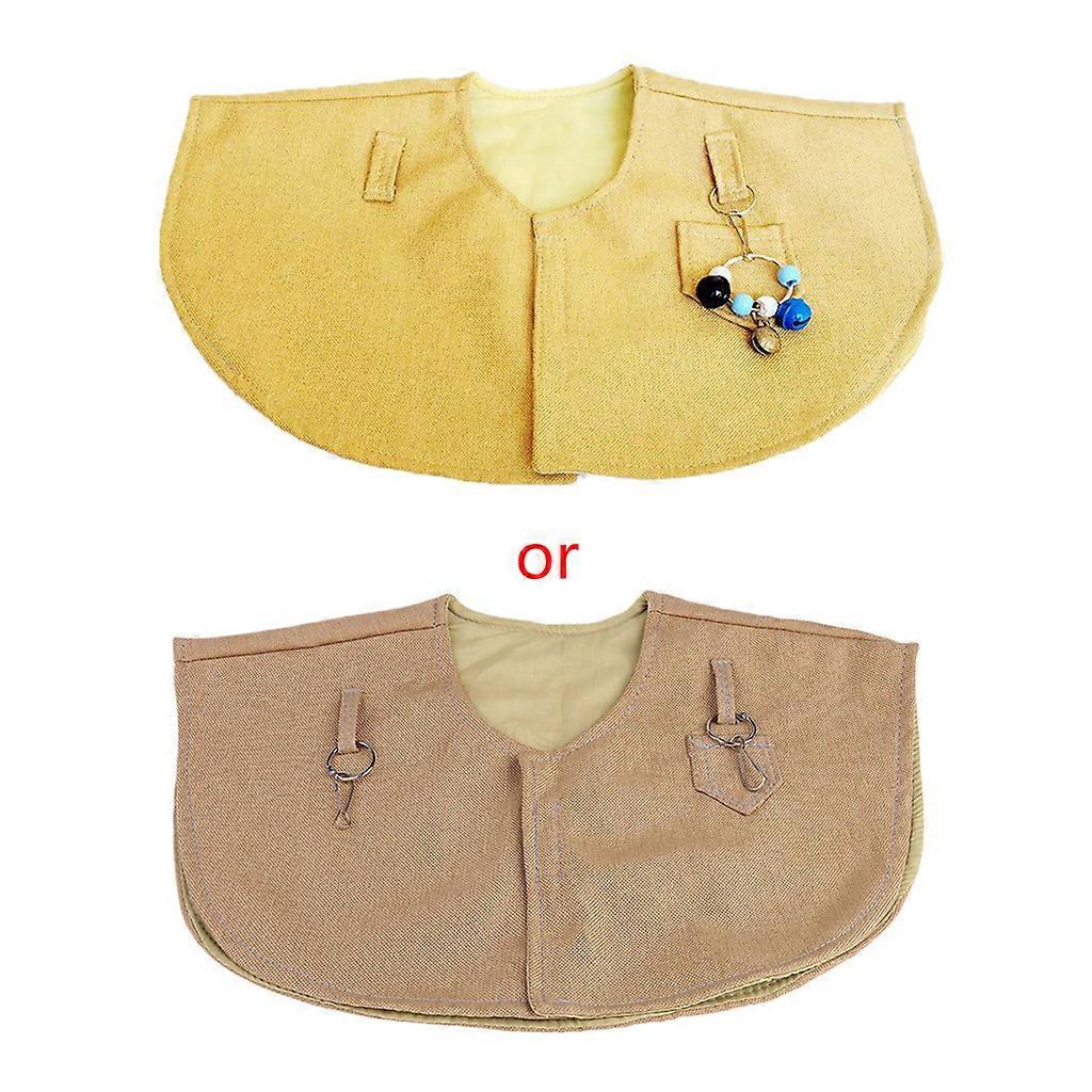 Parrot Anti-scratch Shoulder Protector Cape Cover for Bird Poops Shawl Guard for Small Medium Large Birds 2 Colors Yellow