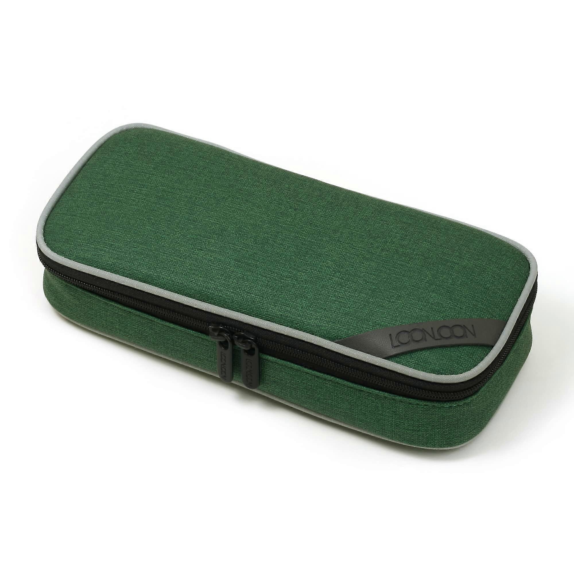 667 Mellow Green Pencil Case - Multi-Section Organizer for School and Office, Durable Material, Compact Size