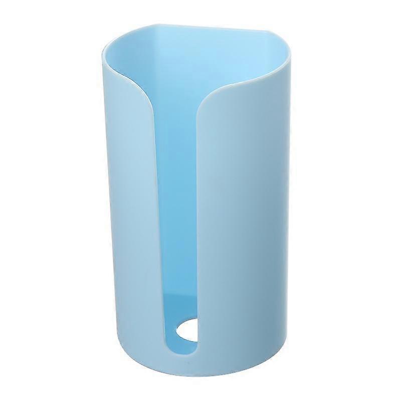 Wall Hanging Nail-Free Plastic Garbage Bag Holder Mounted Trash Bag Storage Box