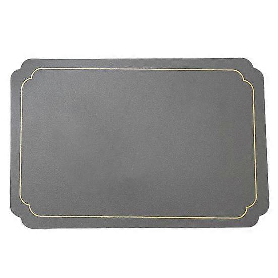 Rektangel Konstläder Bordstablett Modern Vattentät Värmebeständig Halkfri Värmeisolering Diskmaskin Säker Matbord Skydd Dekoration