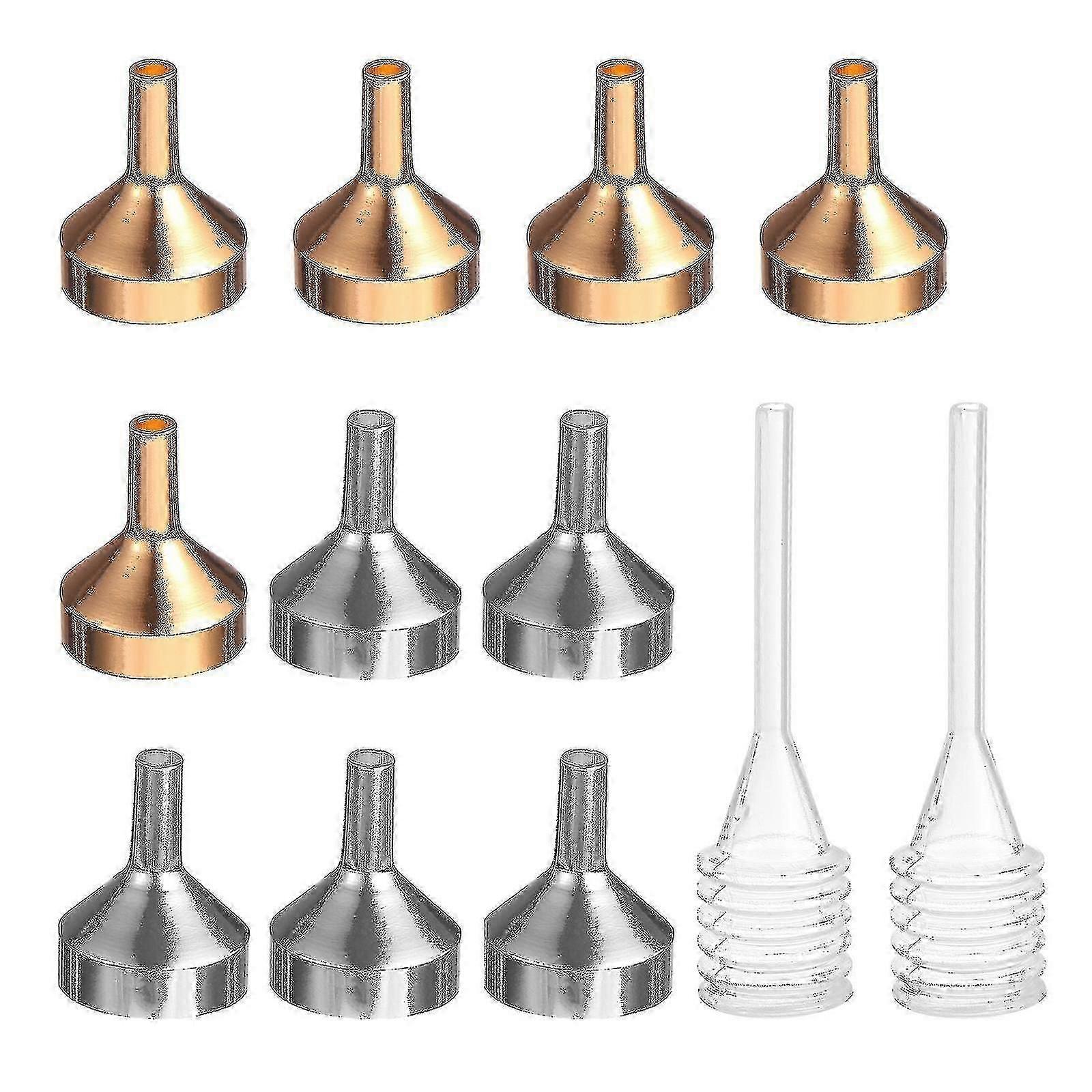 12pcs/set Small Funnels With Mini Dropper For Filling Bottles Containers Liquid