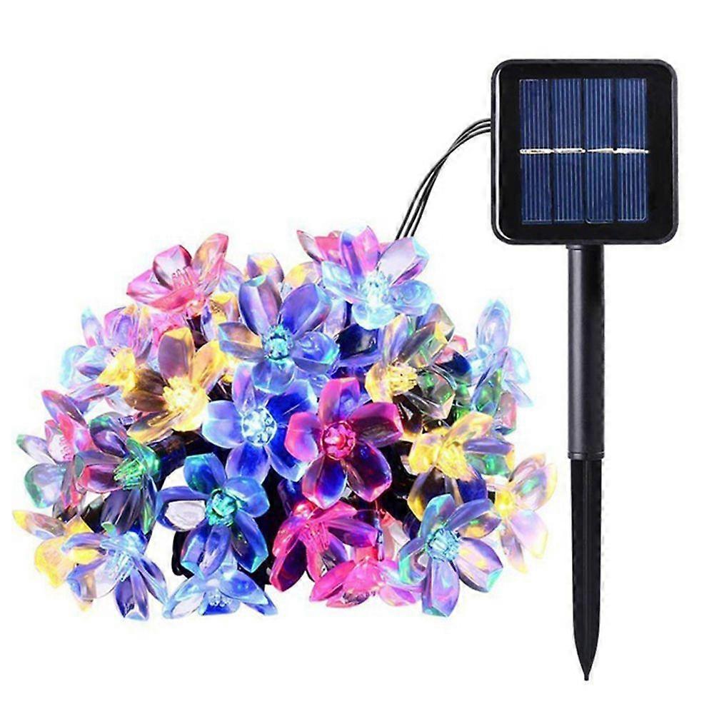 Solar String Flower Lights Multiple LEDs for Garden Fences Patio Lawn, Yard, Party Decoration