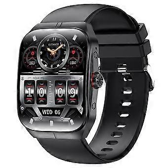 HK80 Smart Watch AMOLED Gebogen Scherm Bluetooth Call Health Monitor NFC Waterdicht Fitness Tracker Horloge