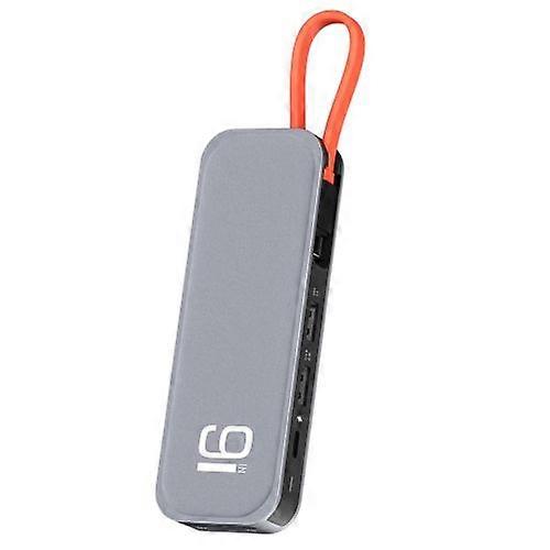 ZRUXE HB-156 9-in-1 Type-C/USB-C to HDMI Multifunctional Extension HUB Adapter