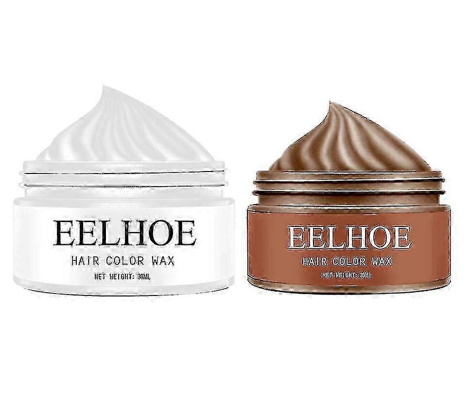 Oma Grau Buntes Haarwachs Haar Schlamm Lang anhaltendes Styling Natürliche flauschige Farbe Einweg-gefärbtes Haarwachs