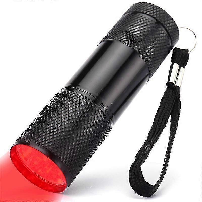 670nm 9led Deep Red Light Flashlight Against Deteriorating Eyesight Red Torch