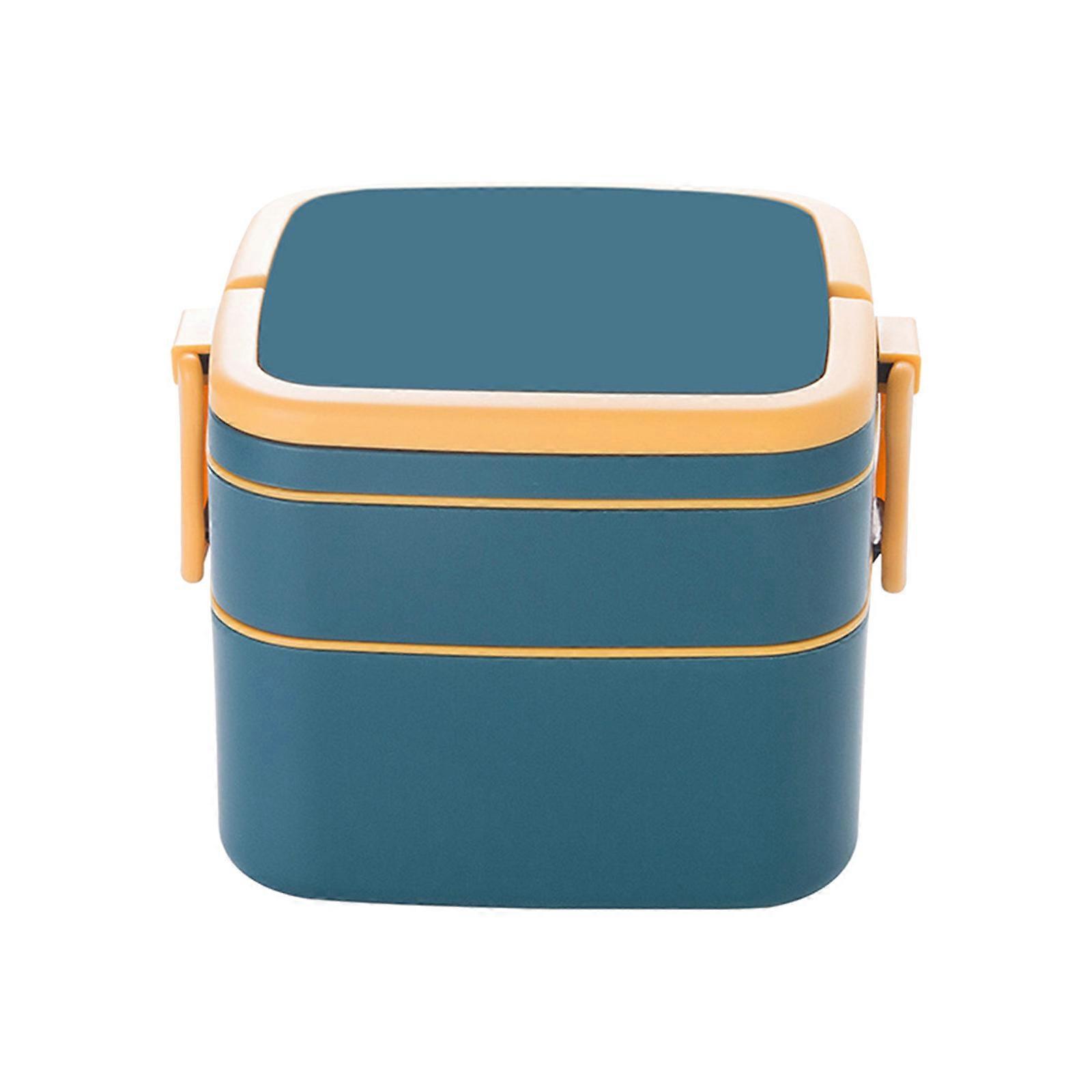 Double-layer Portable Lunch Box With Lid Lunch Box Heatable Lunch Box Student Lunch Box CC