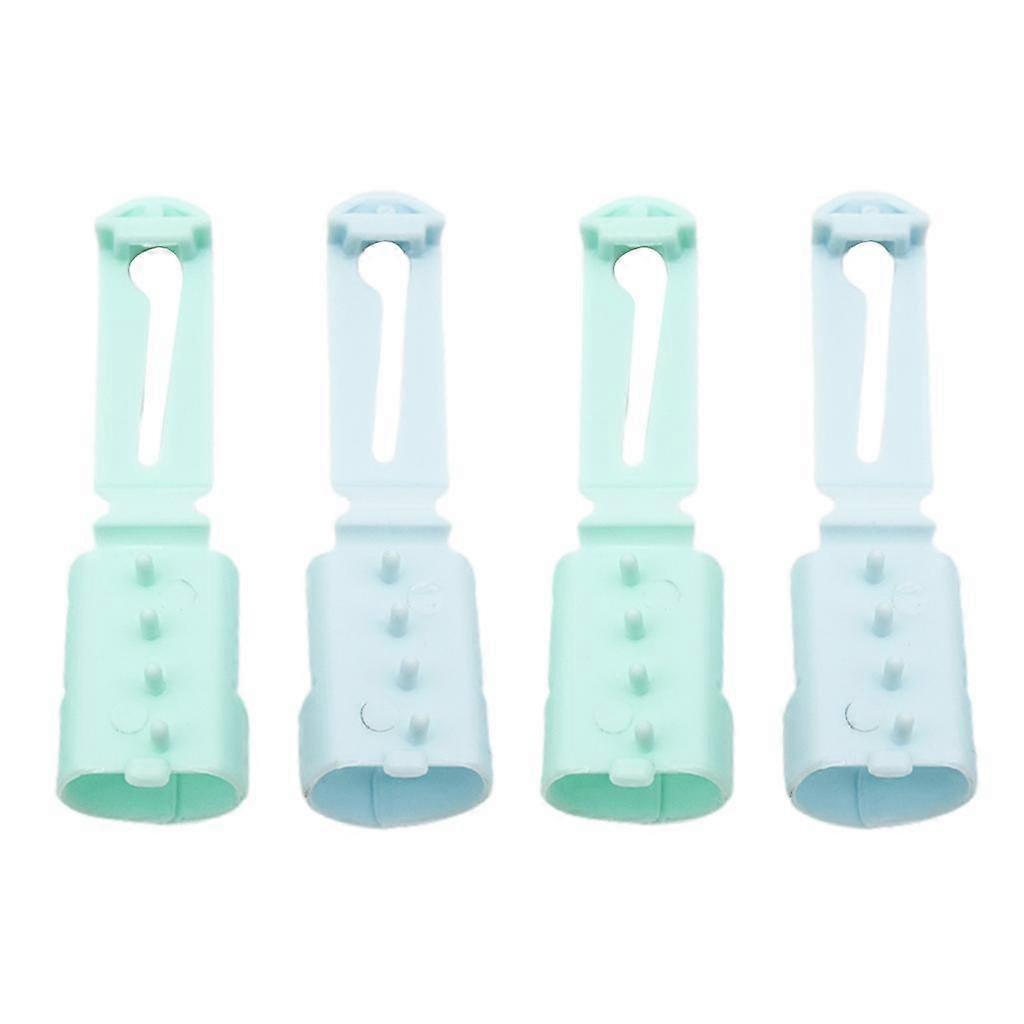 4Pieces Yarn Guide Knitting Plastic Thimble Wire Yarn Stranding Guide