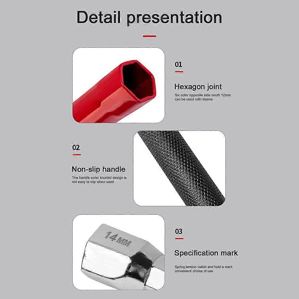 Home Kitchen Bathroom Sink Wrench Faucet Valves Installation and Disassemble Wrench Set WaterPipe Spanner Wrench Socket Kit Hand Tools
