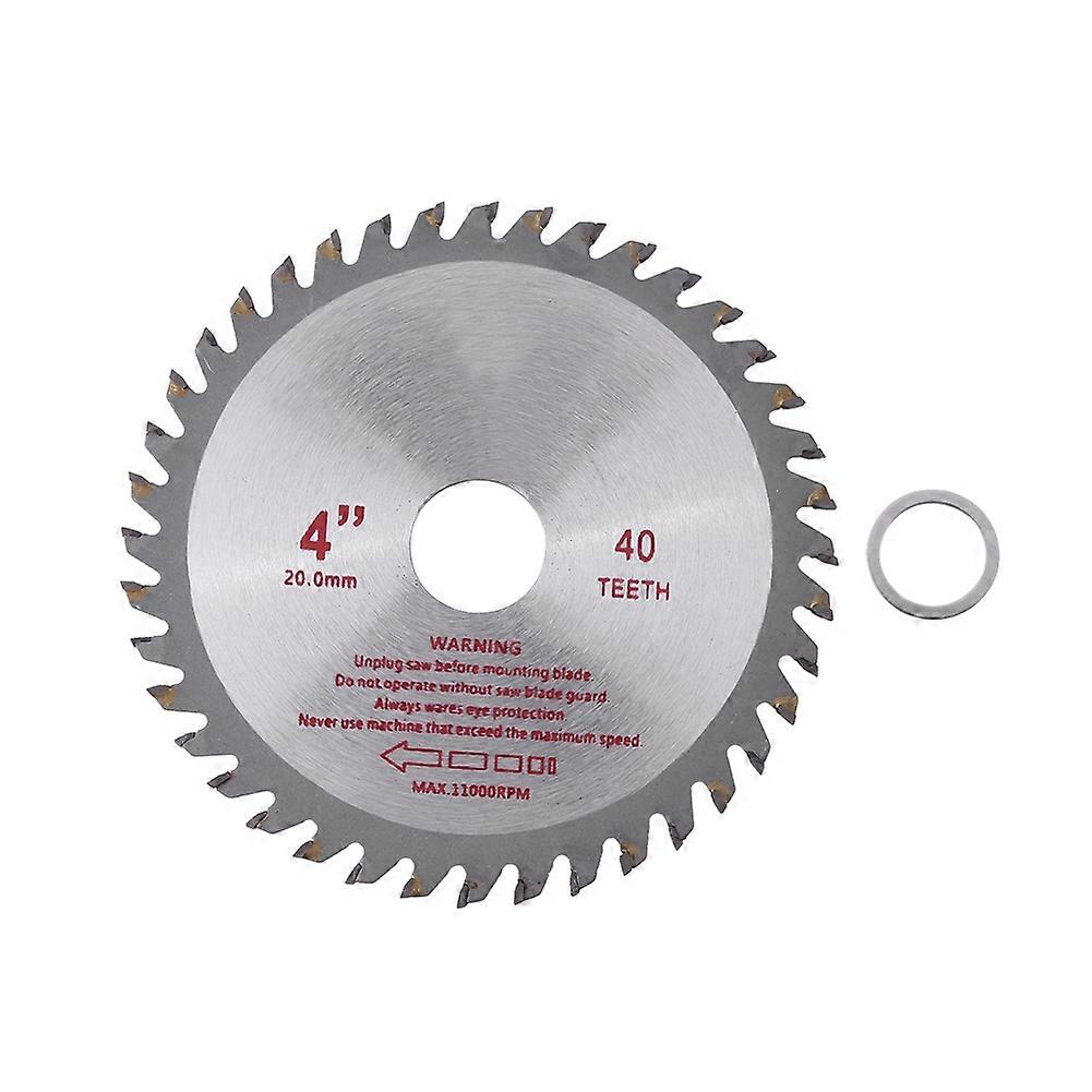 4inches 40T Teeth Cemented Carbide Circular Saw Blade Wood Cutting Tool Bore Diameter 20mm